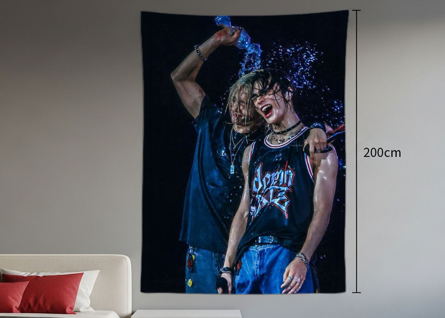 Hyunlixe Hanging Tapestry | Stray Kids | Personalized Wall Art | Polyester Fabric | Ship Flag Banner