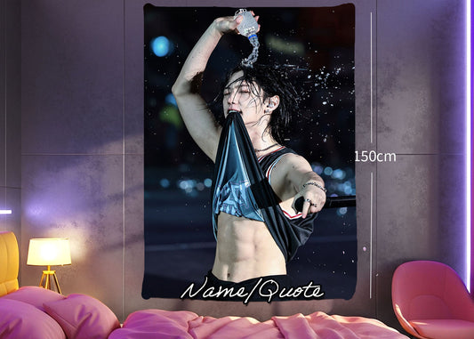 Felix Hanging Tapestry | Stray Kids | Personalized Wall Art | Polyester Fabric | Ship Flag Banner