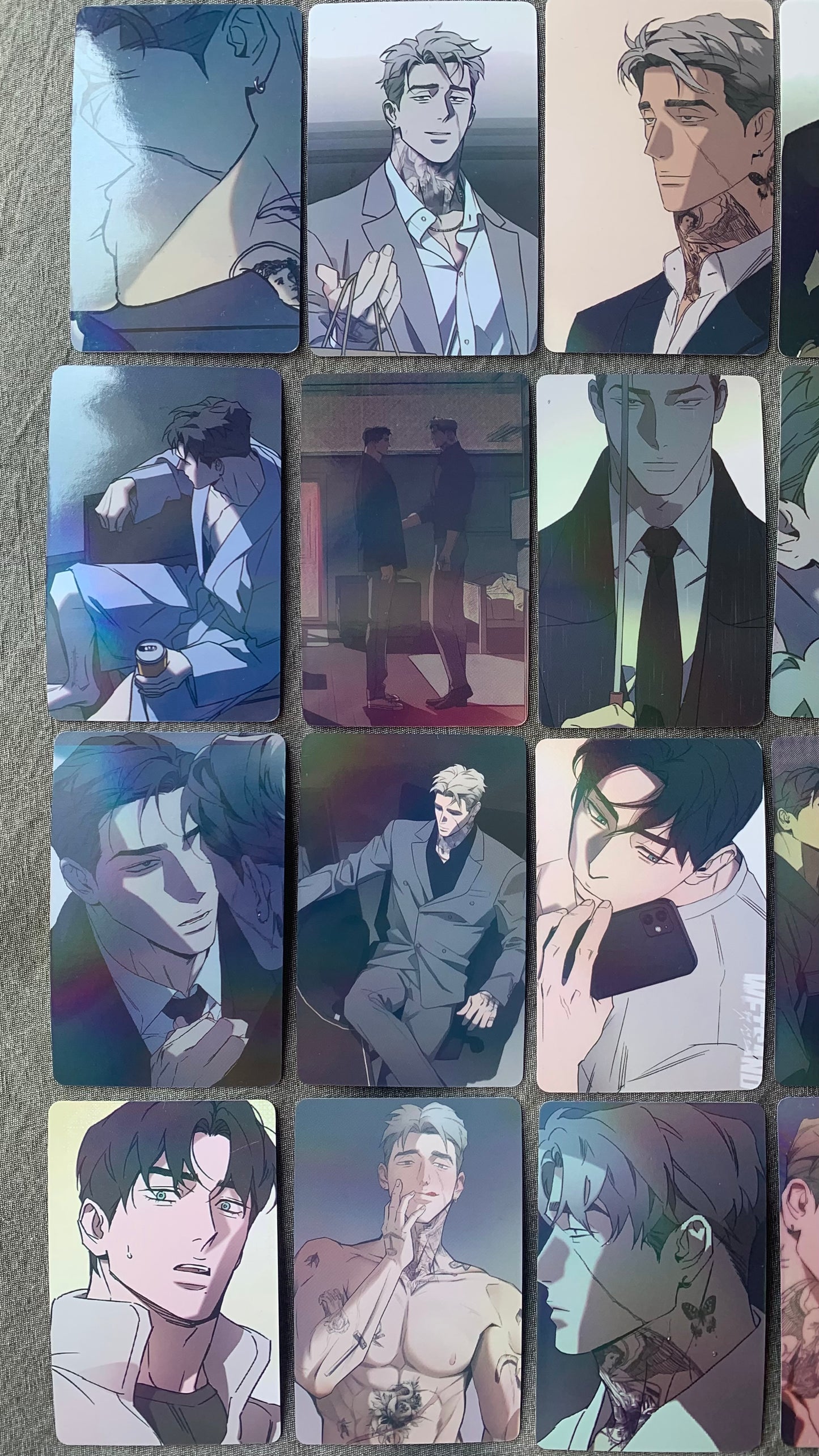 Wet Sand 55pc Laser Lomo cards  Yaoi  Korean Manhwa BL manga C127