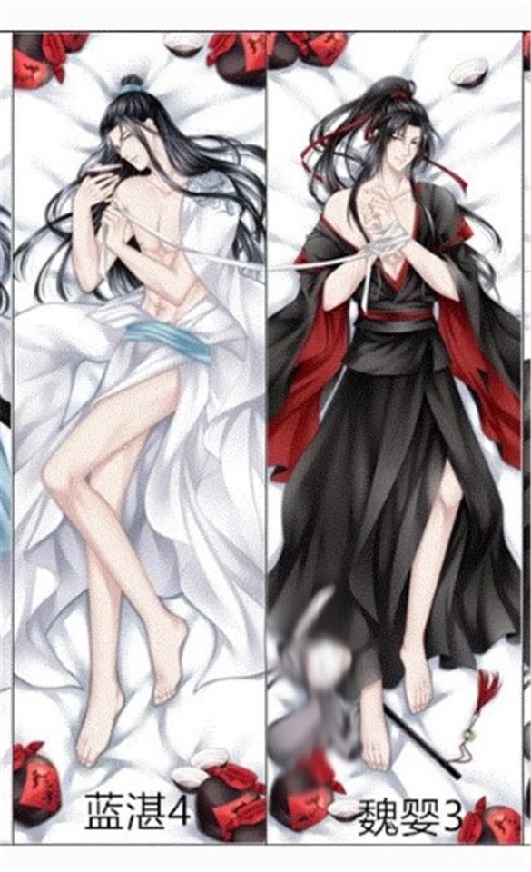 MDZS body pillow cover! fabric prints BL gift Mo Dao Zu Zhi Wei WuXian Lan wangji grandmaster of demonic cultivation MXTX pillow case C217