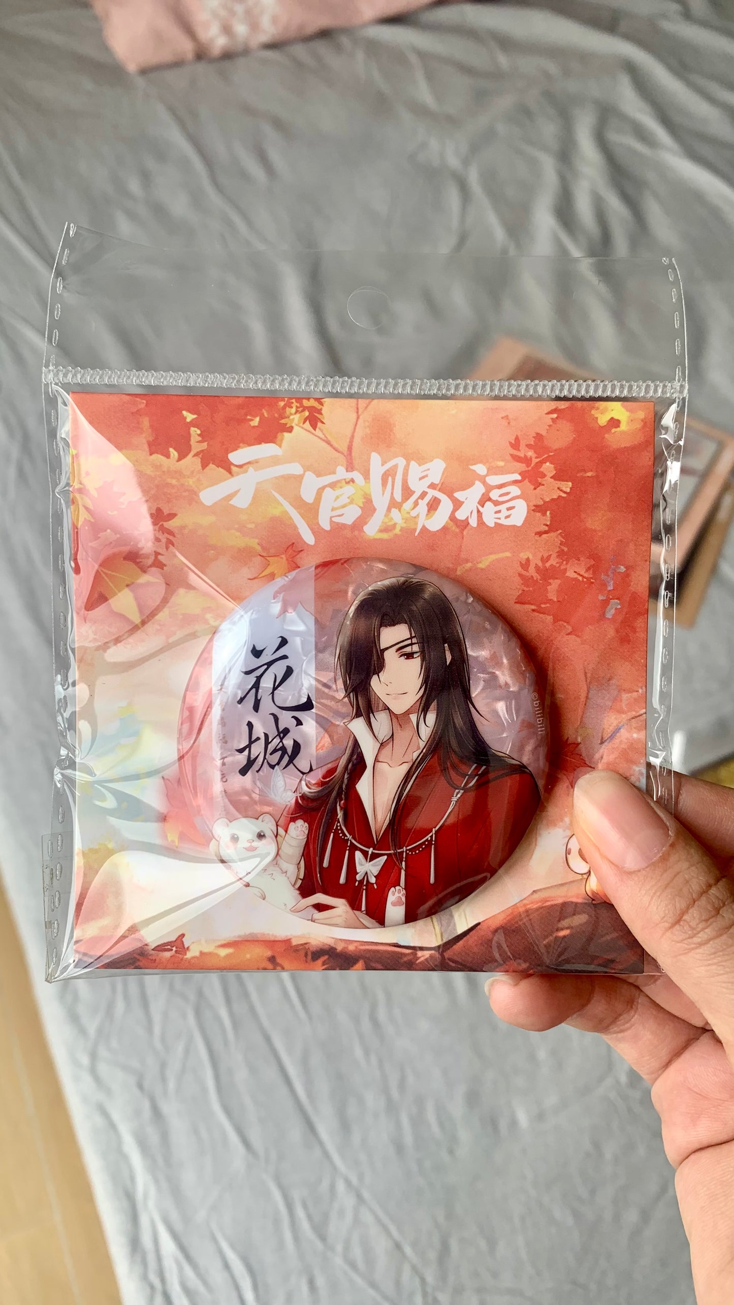 TGCF badges and quicksand block Bilibili Official yaoi anime fan gifts Tian Guan Ci Fu Xie Lian Hua cheng Heaven Official’s blessing C155