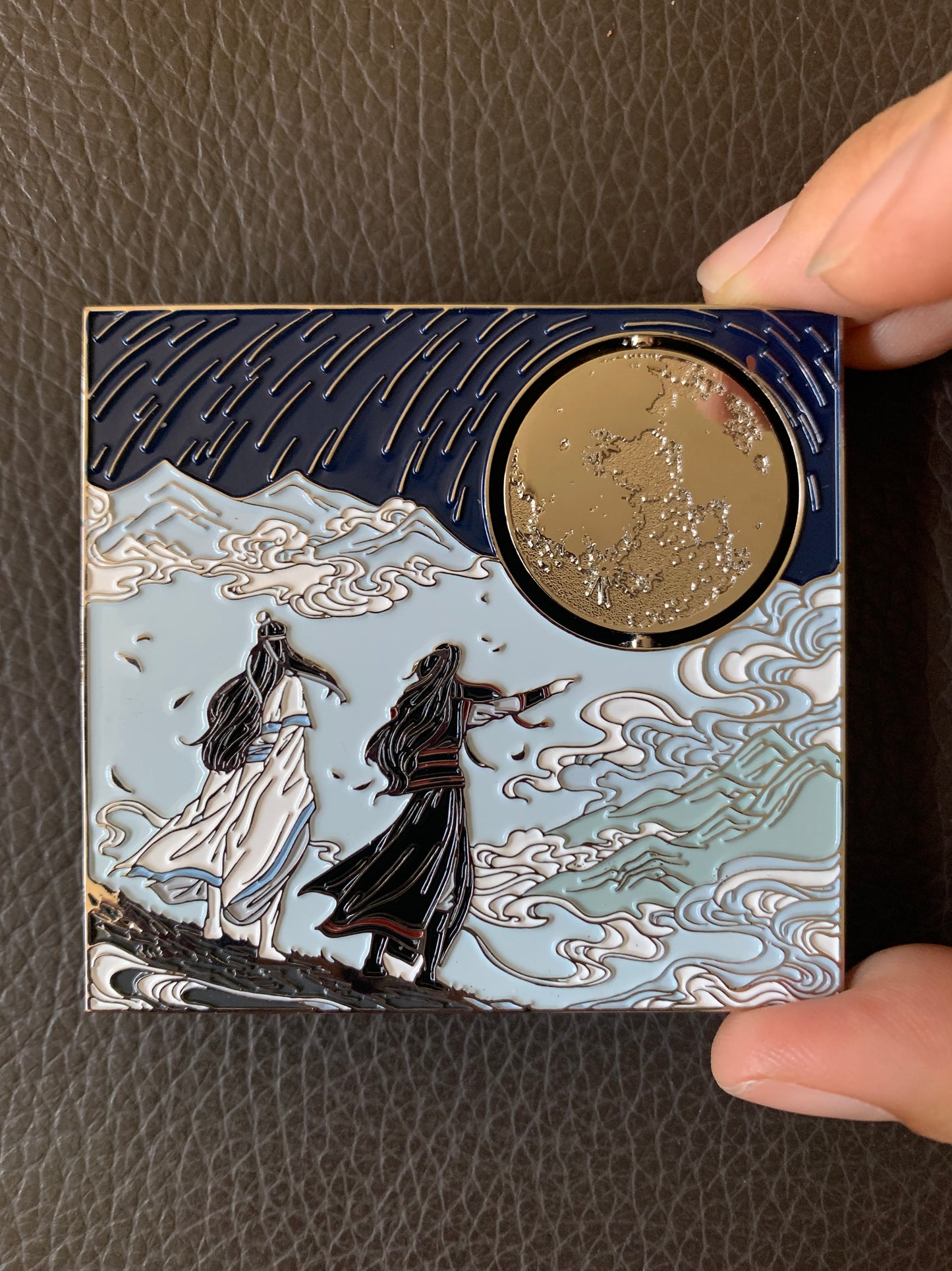 Mo Dao Zu Shi enamel pin - Wei Wuxian Lan Wangji MDZS fan art gift metal brooch BL 陈情令 Grandmaster of demonic cultivation M1