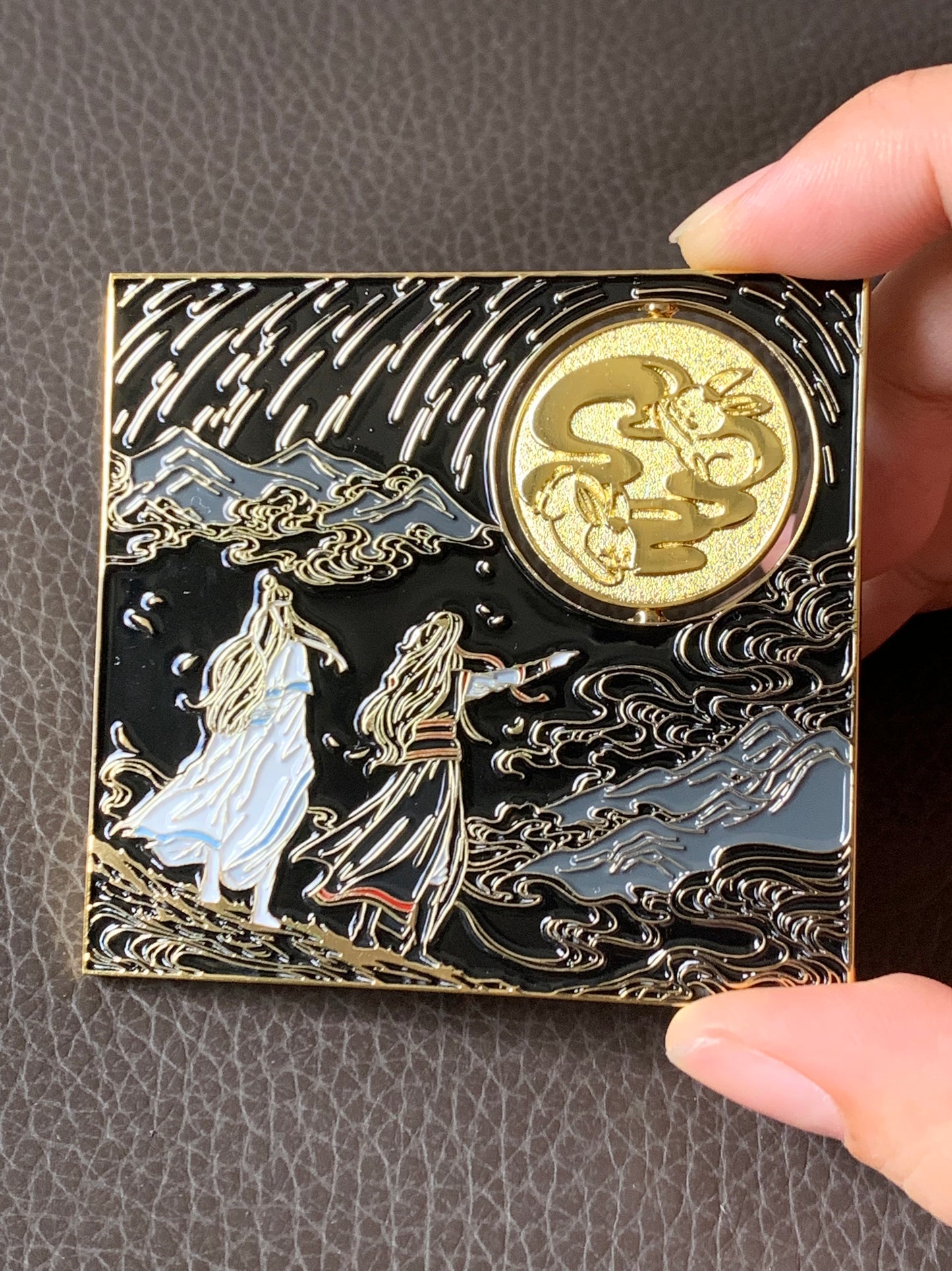 Mo Dao Zu Shi enamel pin - Wei Wuxian Lan Wangji MDZS fan art gift metal brooch BL 陈情令 Grandmaster of demonic cultivation M1