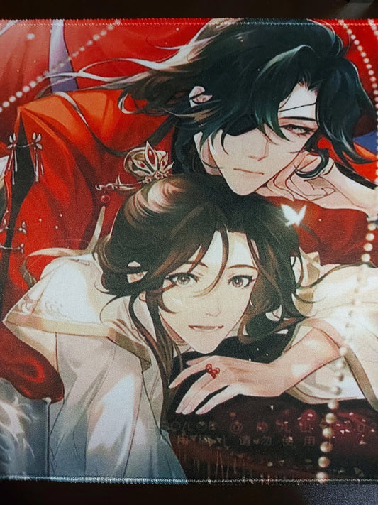 Tian Guan Ci Fu desk pad- TGCF non slip PU leather desk mat - blotter Hua Cheng Xie Lian MXTX Anime gift Heaven Officials Blessing C391