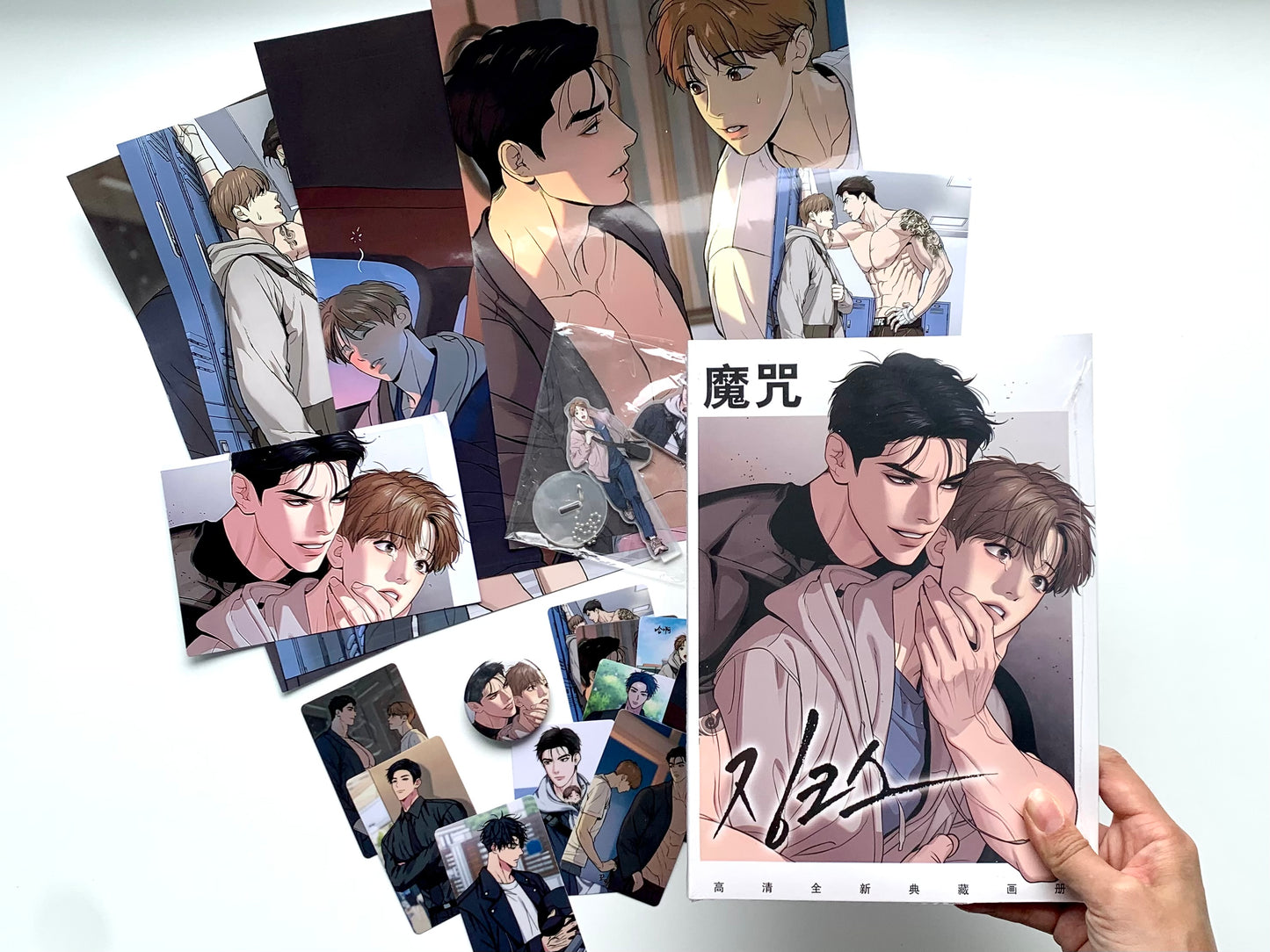 Jinx gift set! Album Posters Cards Badge HD Photos Mingwa Kim Dan Joo Jaekyung BL boyslove comic yaoi Korean manhua 징크스 BJ Alex C362