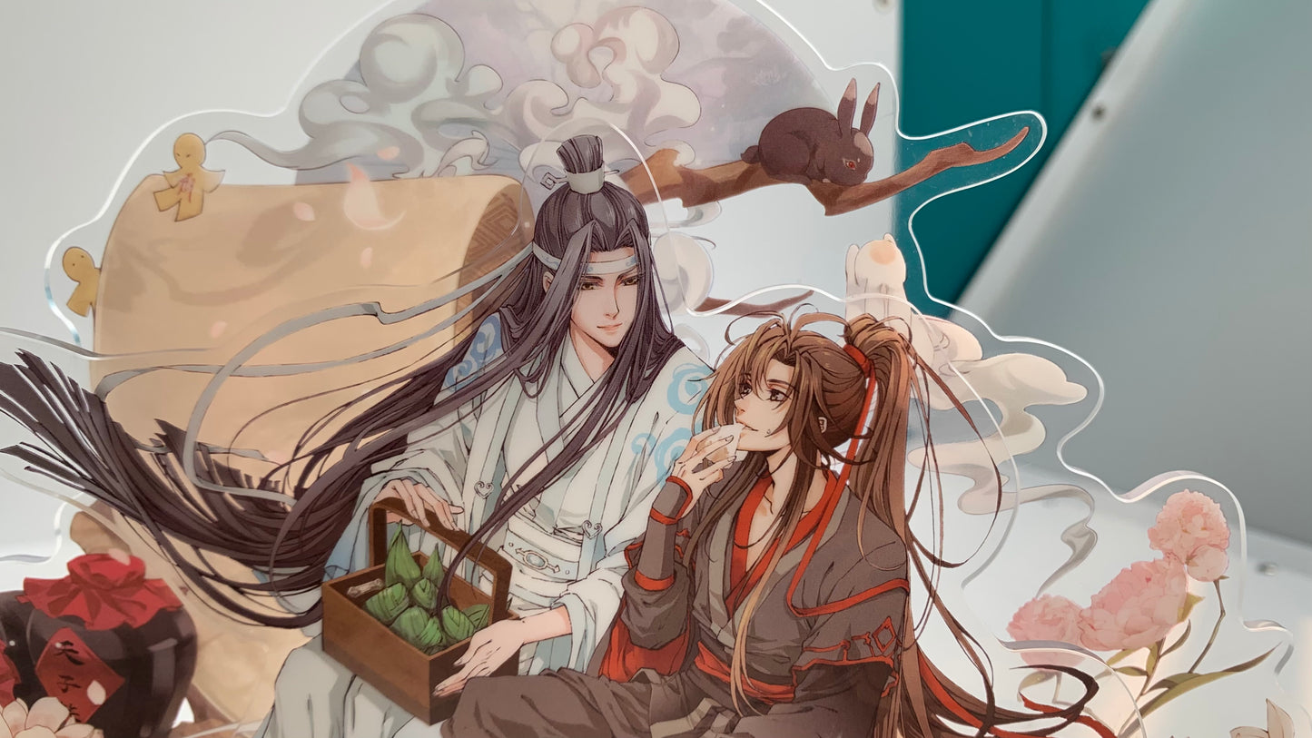 MDZS acrylic Stand Set! Wei Wuxian Lan Wangji danmei mo Dao Zu Shi Grandmaster of demonic cultivation Founder Diabolism M6B