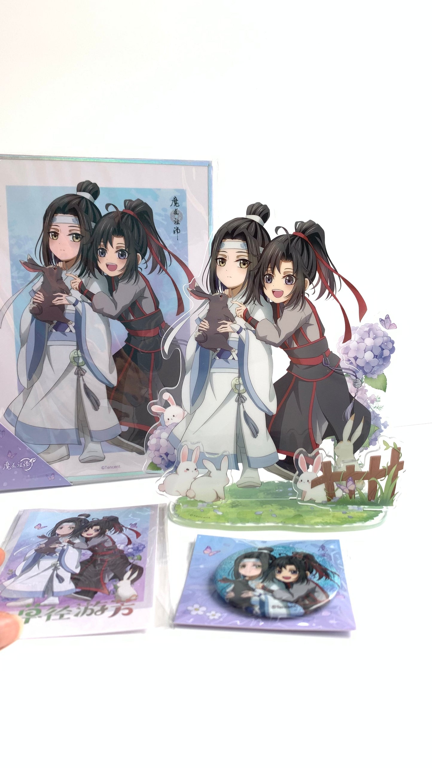 MDZS acrylic Stand Set! Wei Wuxian Lan Wangji danmei mo Dao Zu Shi Grandmaster of demonic cultivation Founder Diabolism M6E