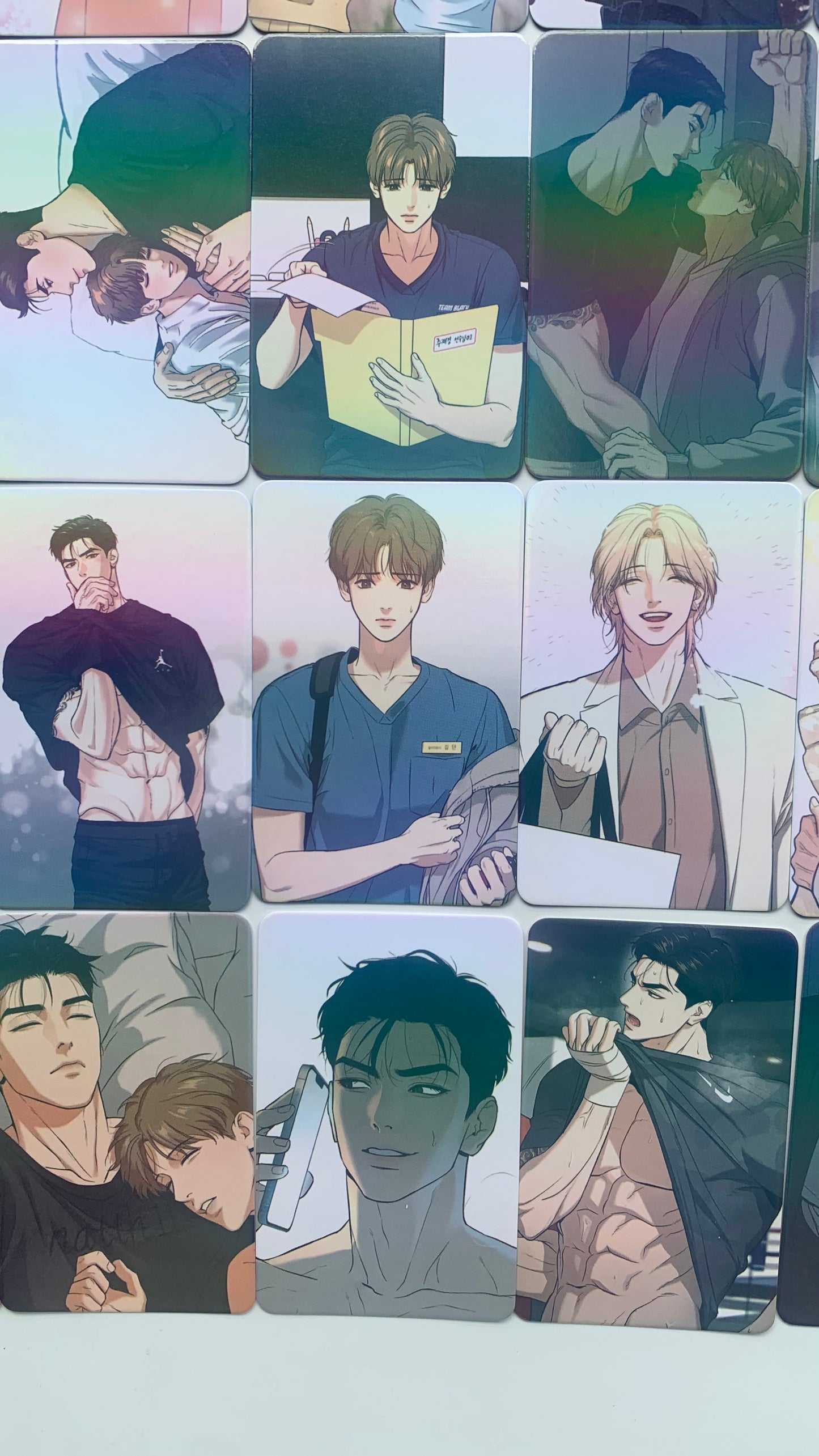 Jinx 55pc Laser cards Jaekyung Kim Dan Mingwa Manhwa Yaoi Korean Fan made lomo cards C087