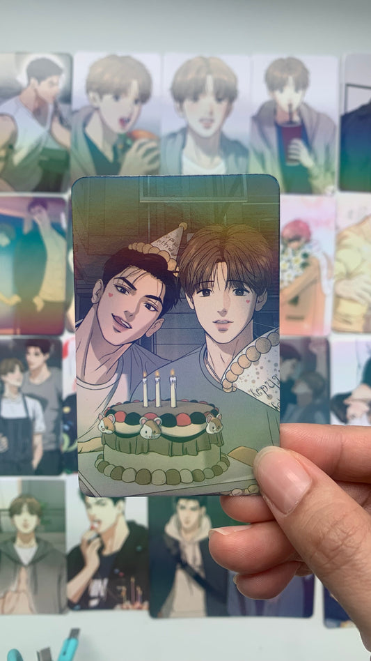 Jinx 55pc Laser cards Jaekyung Kim Dan Mingwa Manhwa Yaoi Korean Fan made lomo cards C087