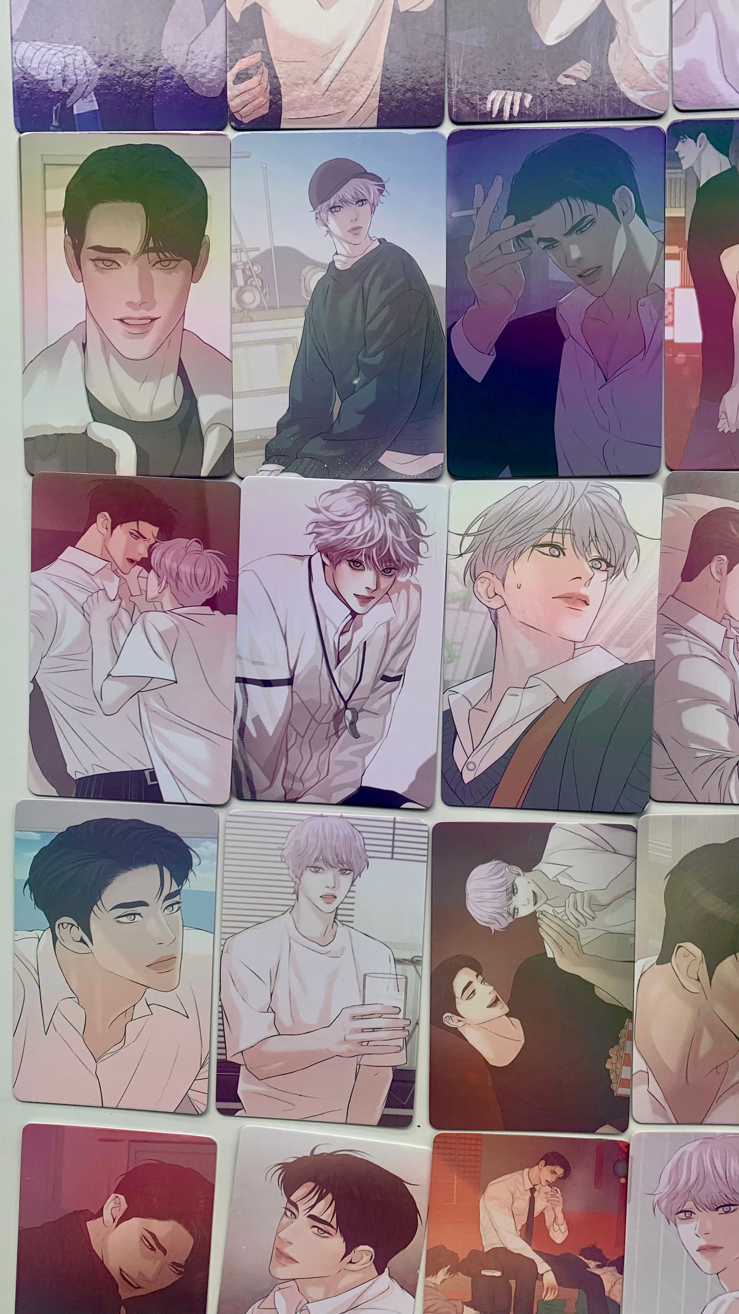 Pearl Boy 55pc Laser Lomo cards Kang Dooshik Jin Joosha Yaoi  Korean Manhwa BL manga C088