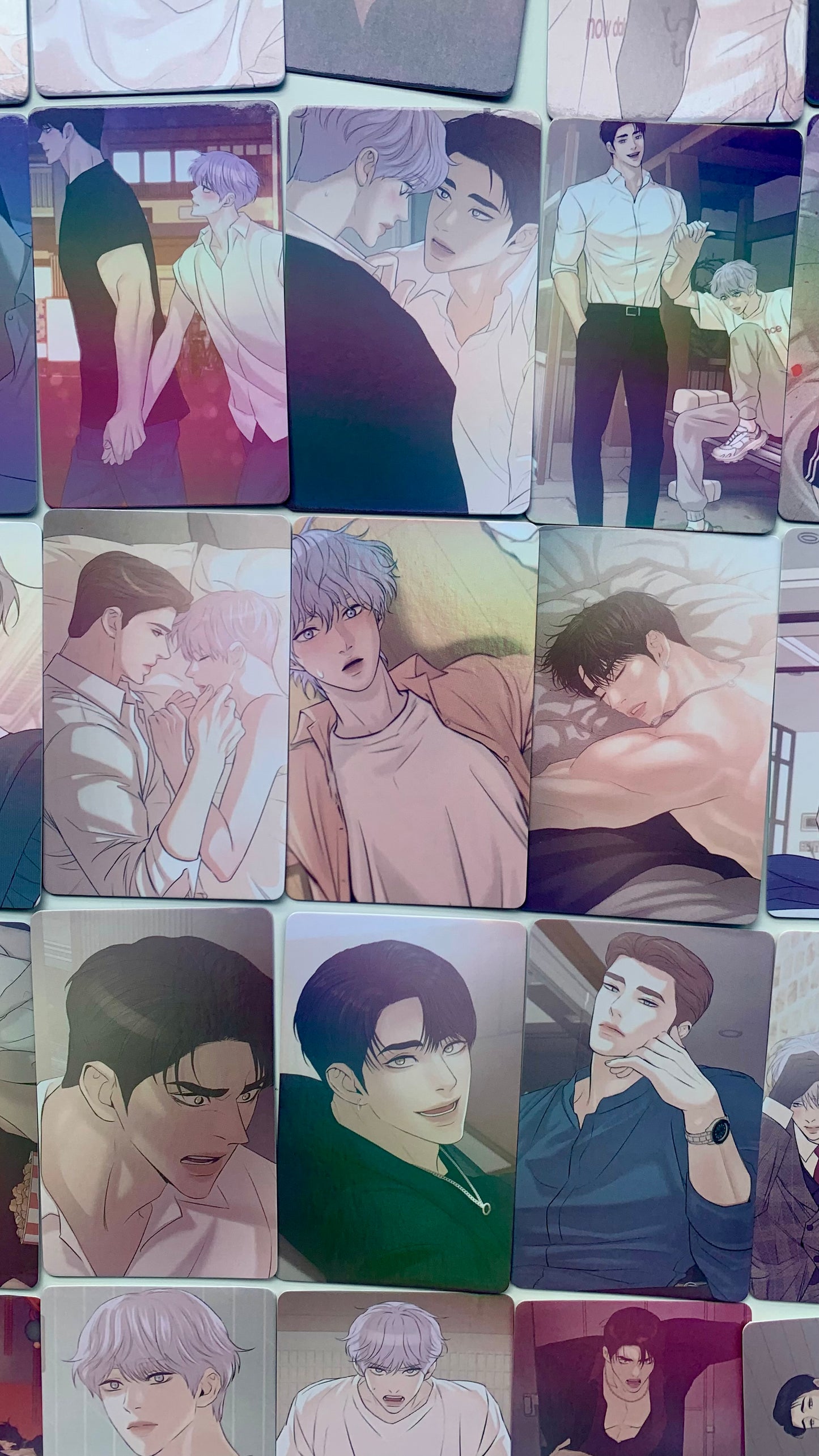 Pearl Boy 55pc Laser Lomo cards Kang Dooshik Jin Joosha Yaoi  Korean Manhwa BL manga C088