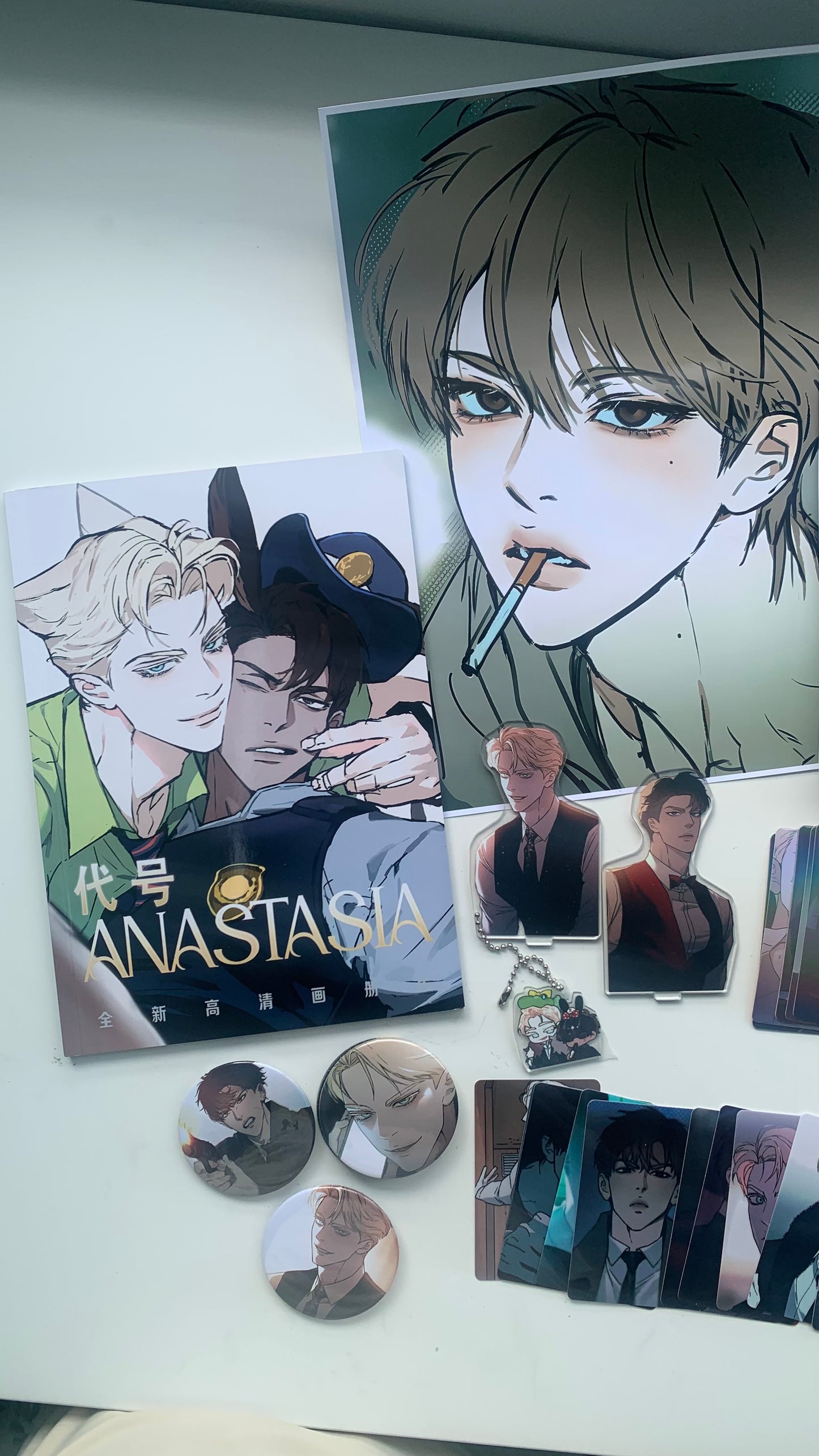 Codename Anastasia goodies set - Manhwa Yaoi BL manga merch Fan made C089