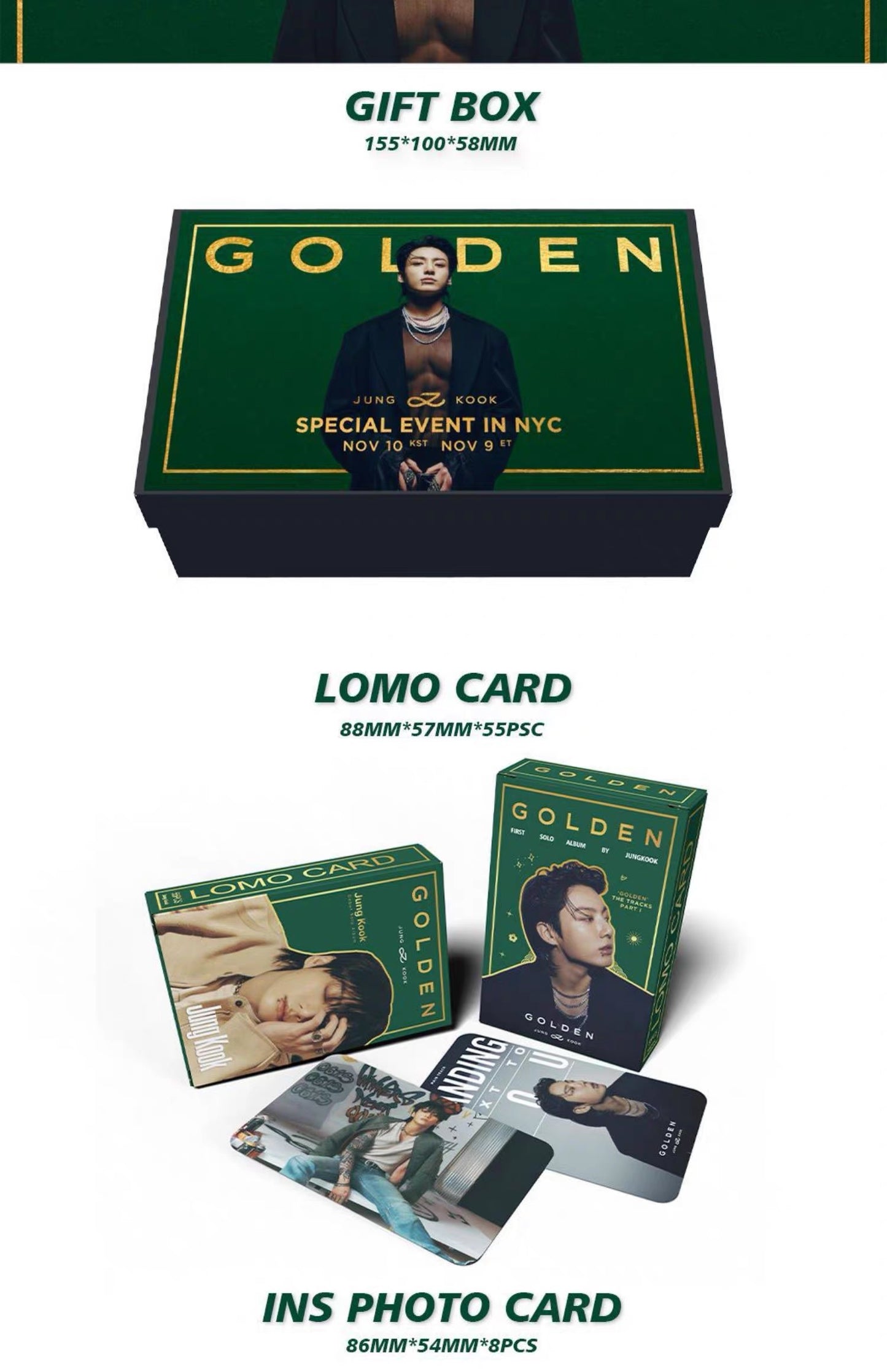 Jungkook GOLDEN Gift Box Set! BTS merch CD630