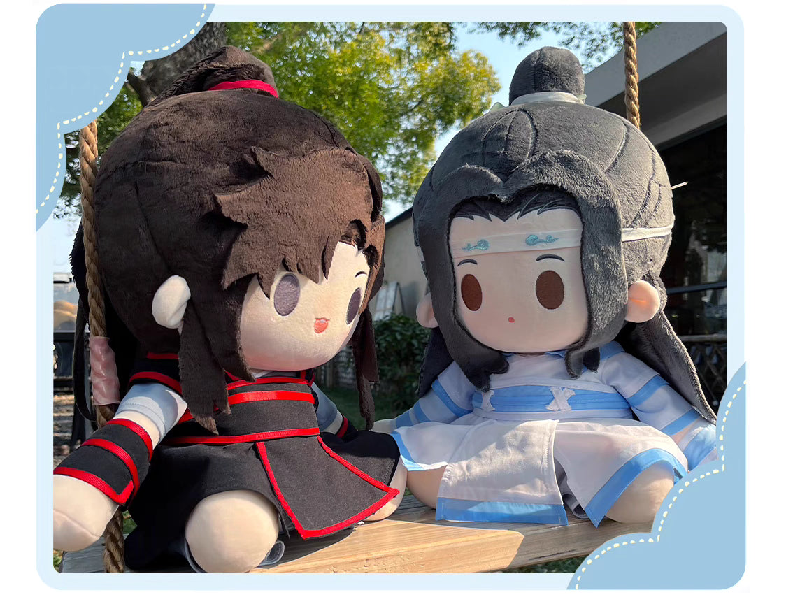 Mo Dao Zu Shi 40cm Big Doll Wei Wuxian Lan Wangji Soft Plush Grandmaster of Demonic Cultivation Plushie C672