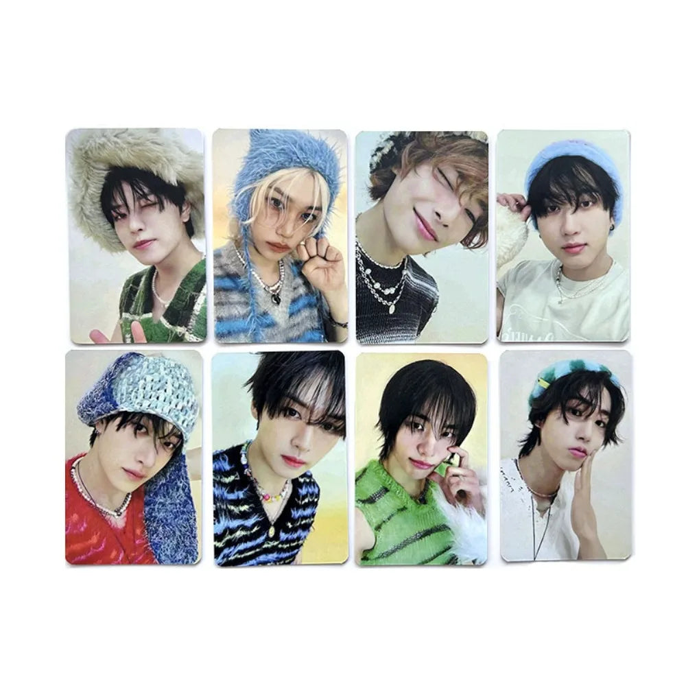 8Pcs/Set Kpop Group New Album ATE LOMO Card High Quality HD Photo Print Collectible Gift Celebration Postcard Small Cards