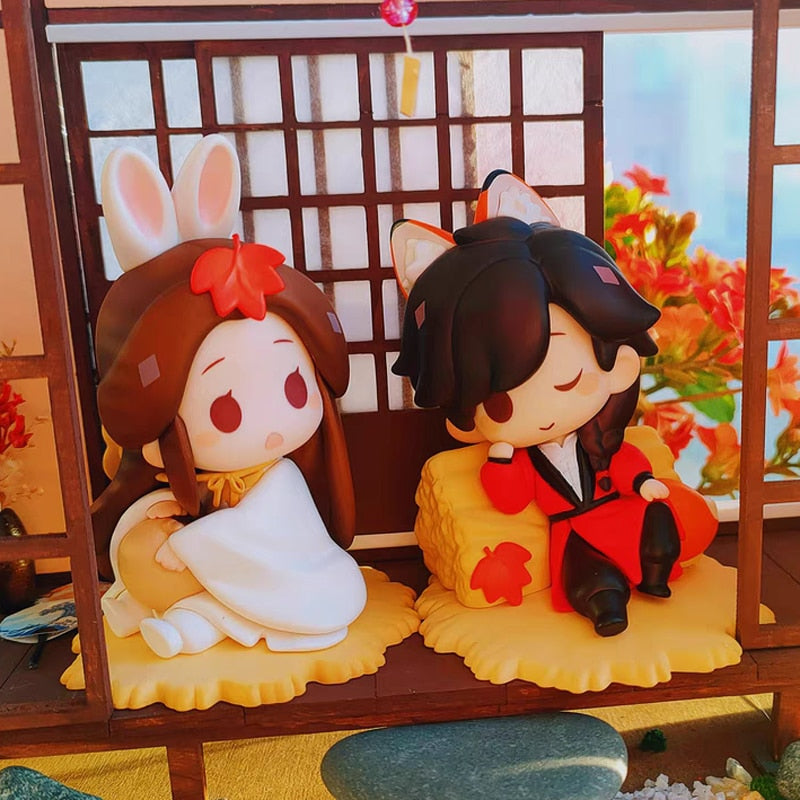 Heaven Officials Blessing Chibi Figures Anime Tian Guan Ci Fu Xie Lian Hua Cheng Statue Doll CD409