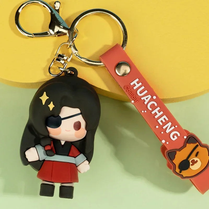 Tian Guan Ci Fu Kawaii Keyring TGCF Xie Lian Hua Cheng Phone Keychain Backpack Pendant CD715