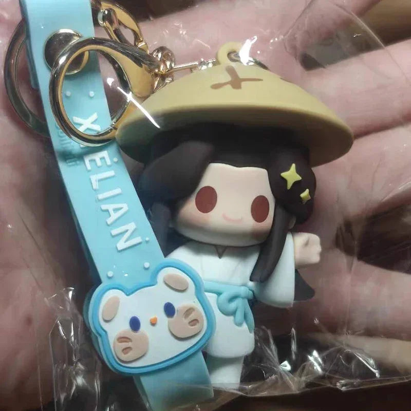 Tian Guan Ci Fu Kawaii Keyring TGCF Xie Lian Hua Cheng Phone Keychain Backpack Pendant CD715