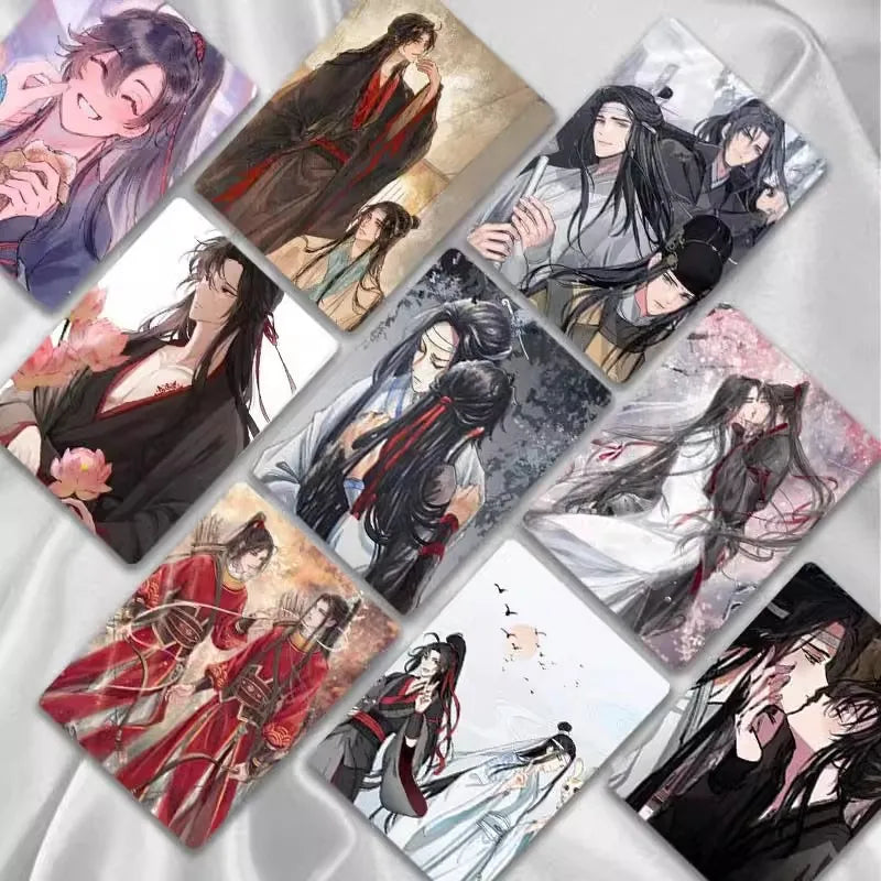 50Pcs/Set Grandmaster of Demonic Cultivation Laser Lomo Card MDZS Wei Wuxian Lan Wangji HD Photocard Fans Gift CD593