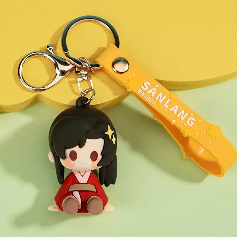 Tian Guan Ci Fu Kawaii Keyring TGCF Xie Lian Hua Cheng Phone Keychain Backpack Pendant CD715