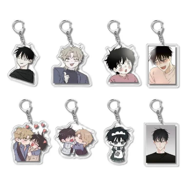 Low Tide in Twilight Keychains! Yeo TaeJu Kim EuiHyun Korean BL Manhwa Acrylic Pendant Keyring CD608