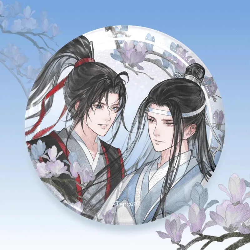 Grandmaster Of Demonic Cultivation Official Tianzi Smile Series Wei Wuxian, Lan Wangji Acrylic Stands Color Paper Laser Ticket CD693