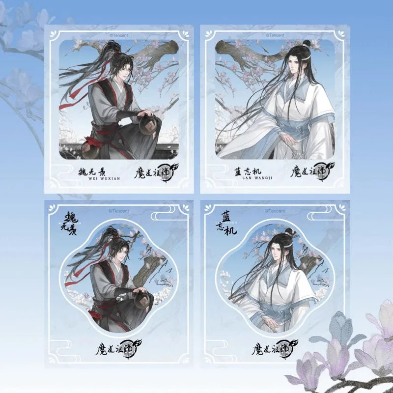 Grandmaster Of Demonic Cultivation Official Tianzi Smile Series Wei Wuxian, Lan Wangji Acrylic Stands Color Paper Laser Ticket CD693