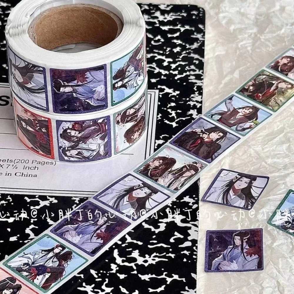 500pcs Tian Guan Ci Fu Cute Stickers Heaven Official's Blessing Hua Cheng Xie Lian Cosplay Label Sticker Mo Dao Zu Shi Toy CD537