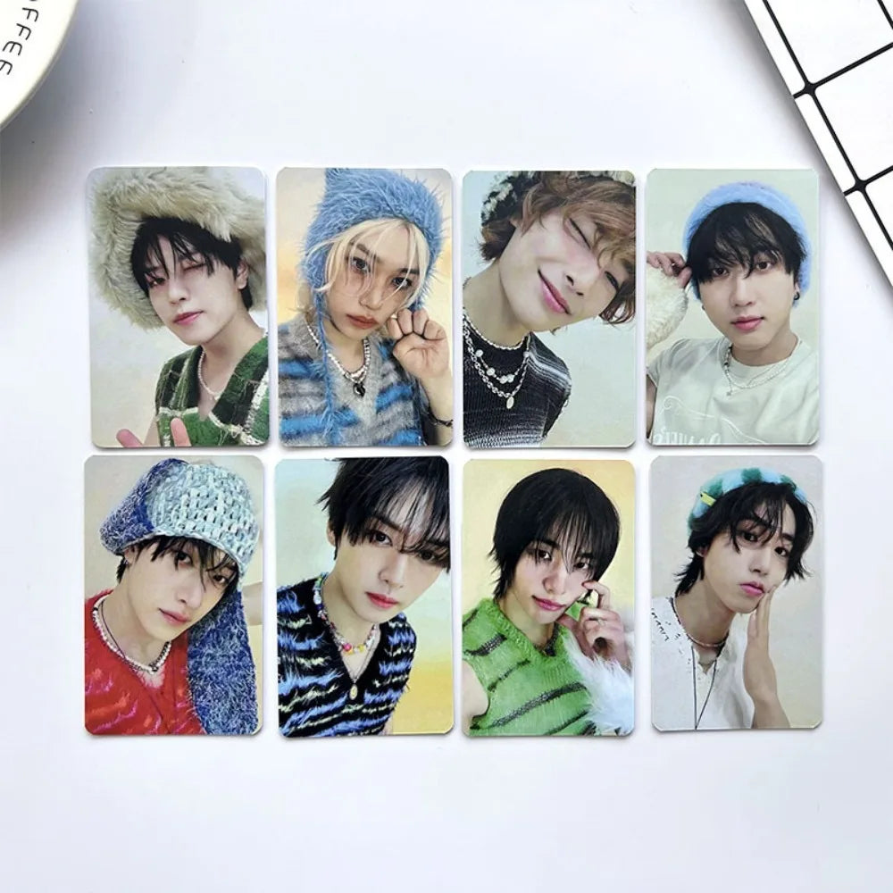 8Pcs/Set Kpop Group New Album ATE LOMO Card High Quality HD Photo Print Collectible Gift Celebration Postcard Small Cards