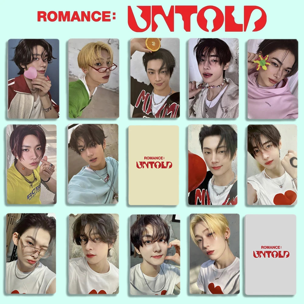 Kpop Boys Idol New Album ROMANCE UNTOLD Lomo Card Photocards XO Only If You Say Yes Postcards Fans Collection Souvenir