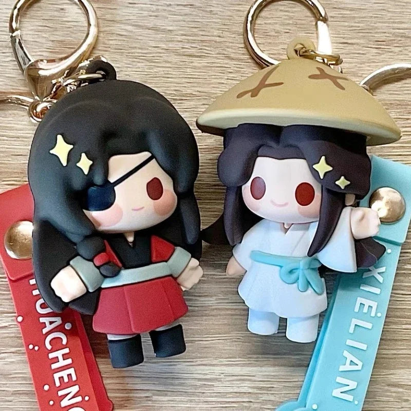 Tian Guan Ci Fu Kawaii Keyring TGCF Xie Lian Hua Cheng Phone Keychain Backpack Pendant CD715