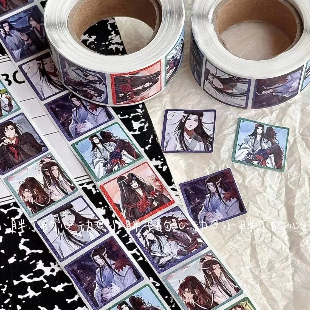 500pcs Tian Guan Ci Fu Cute Stickers Heaven Official's Blessing Hua Cheng Xie Lian Cosplay Label Sticker Mo Dao Zu Shi Toy CD537