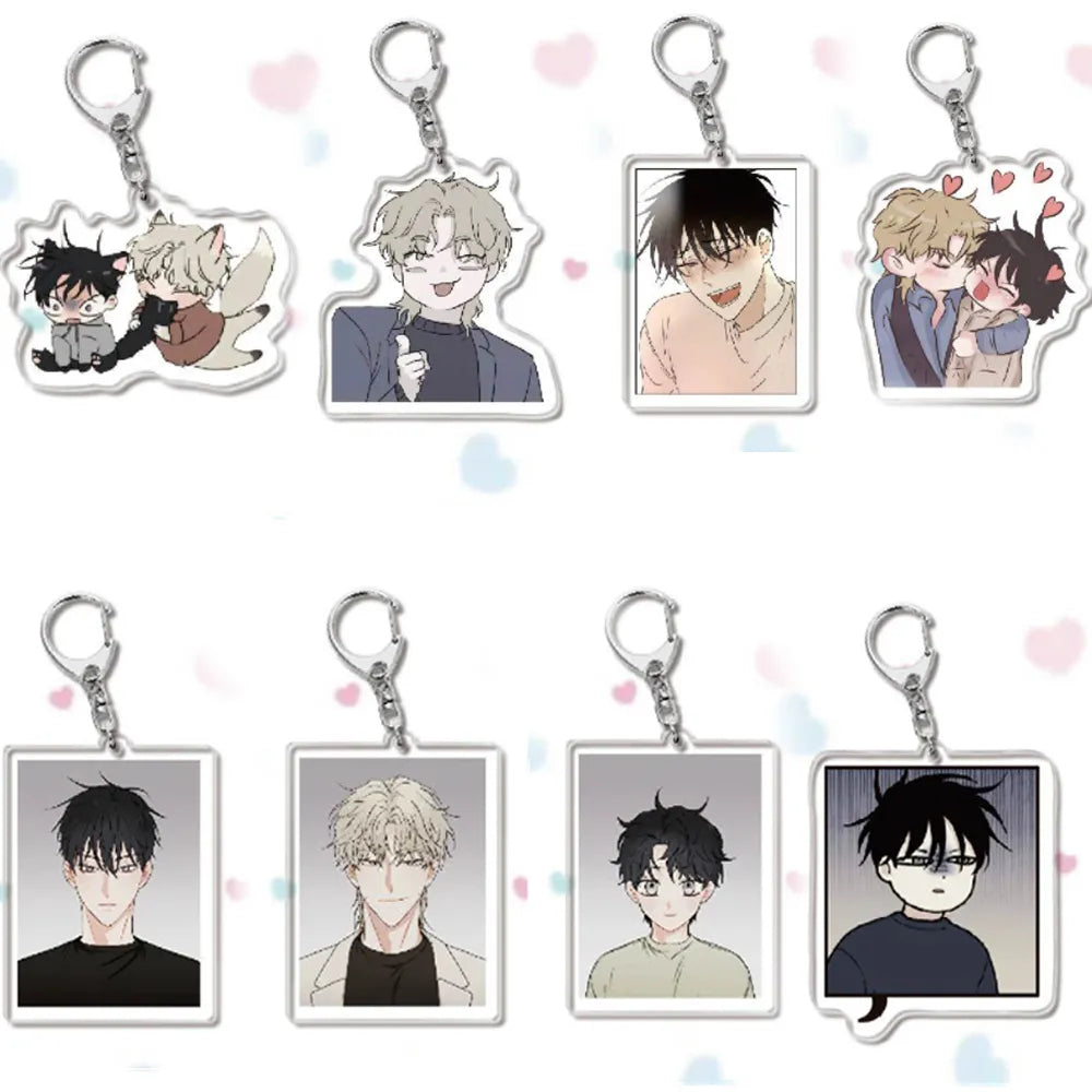 Low Tide in Twilight Keychains! Yeo TaeJu Kim EuiHyun Korean BL Manhwa Acrylic Pendant Keyring CD608