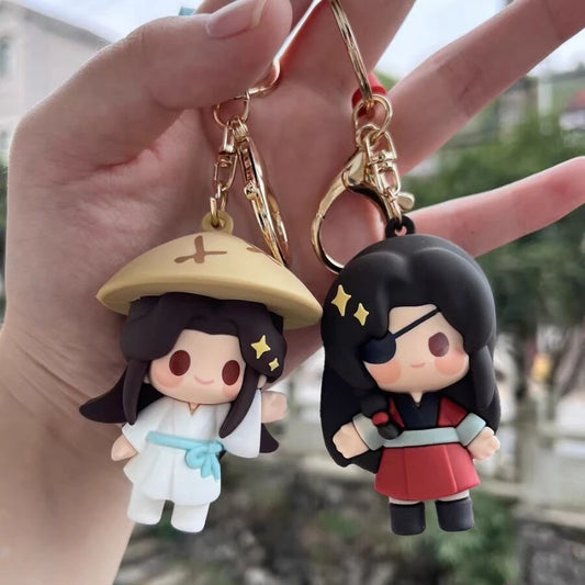 Tian Guan Ci Fu Kawaii Keyring TGCF Xie Lian Hua Cheng Phone Keychain Backpack Pendant CD715