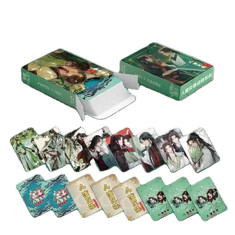 55 Pcs/Set Anime Scum Villain's Self Saving System Laser Lomo Card Shen Qingqiu, Luo Binghe HD Photo Card Cosplay Gift CD596