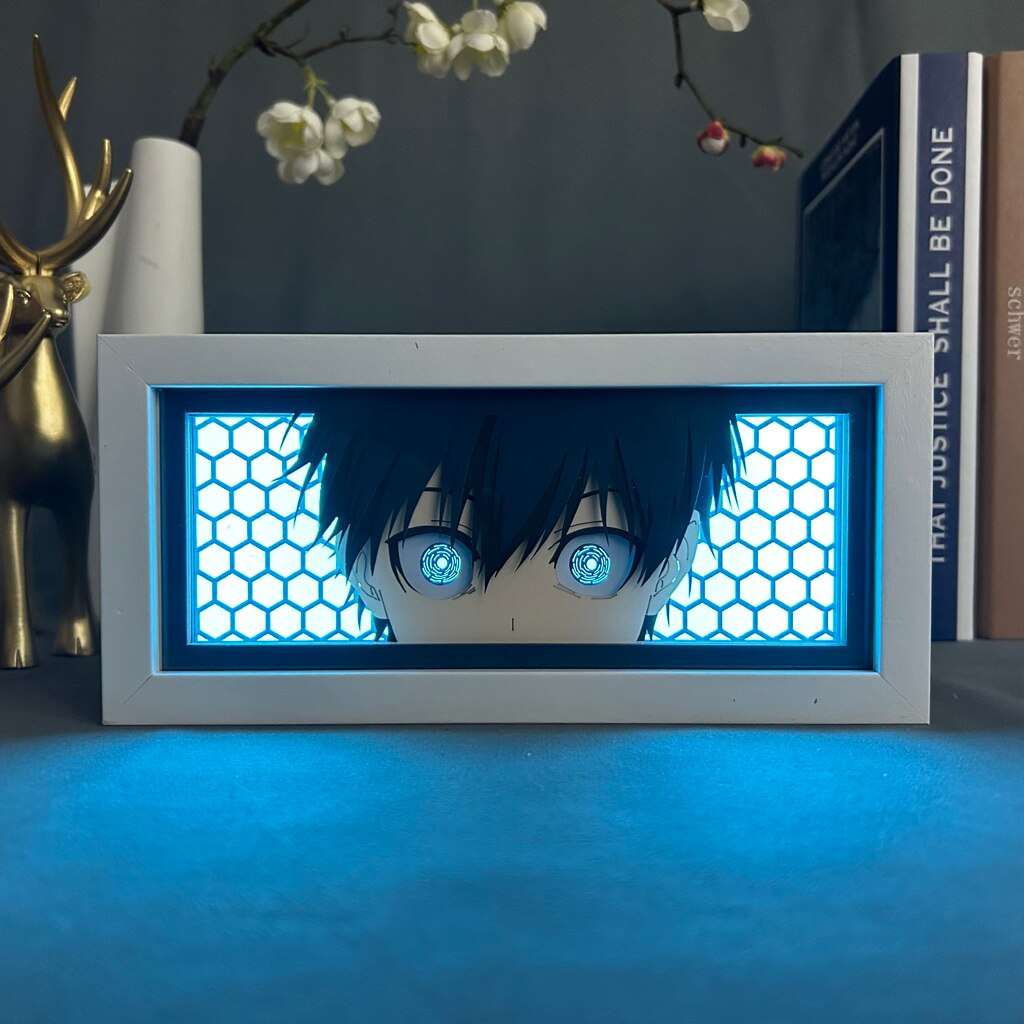 Custom Anime Light Box for Bedroom Decoration Lightbox Customized Table Lamps Paper Cut Shadow Boxes CD432