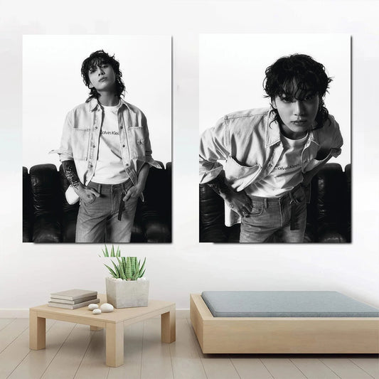 Jungkook Canvas Print Wall Art Painting Modern Posters Picture Living Room Decora CD632
