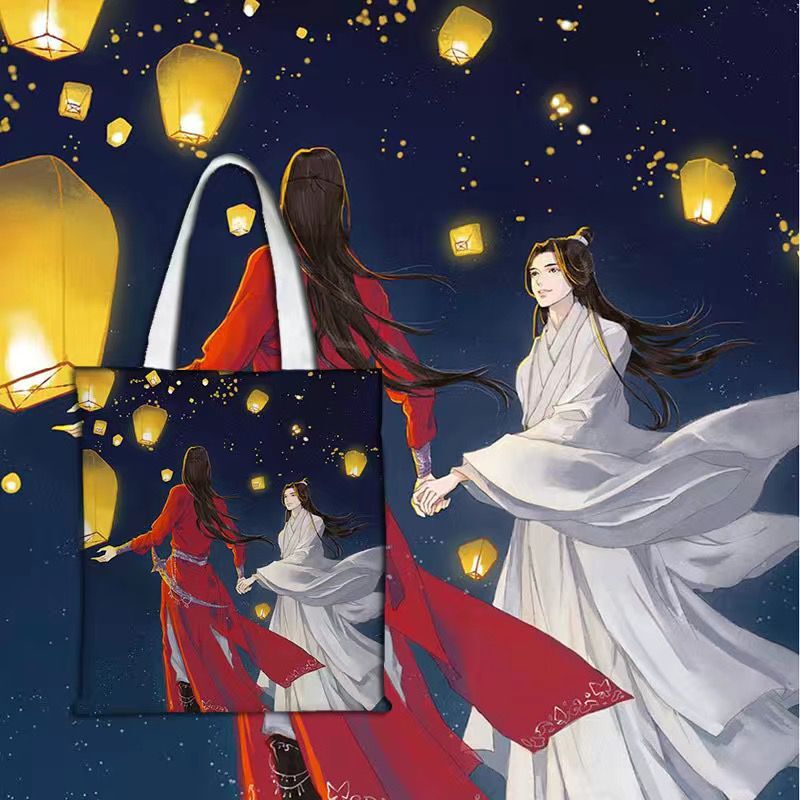 Heaven Official’s Blessing Totebag! Tian Guan Ci Fu Hua Cheng Xie Lian Canvas Shopping Bag CD418