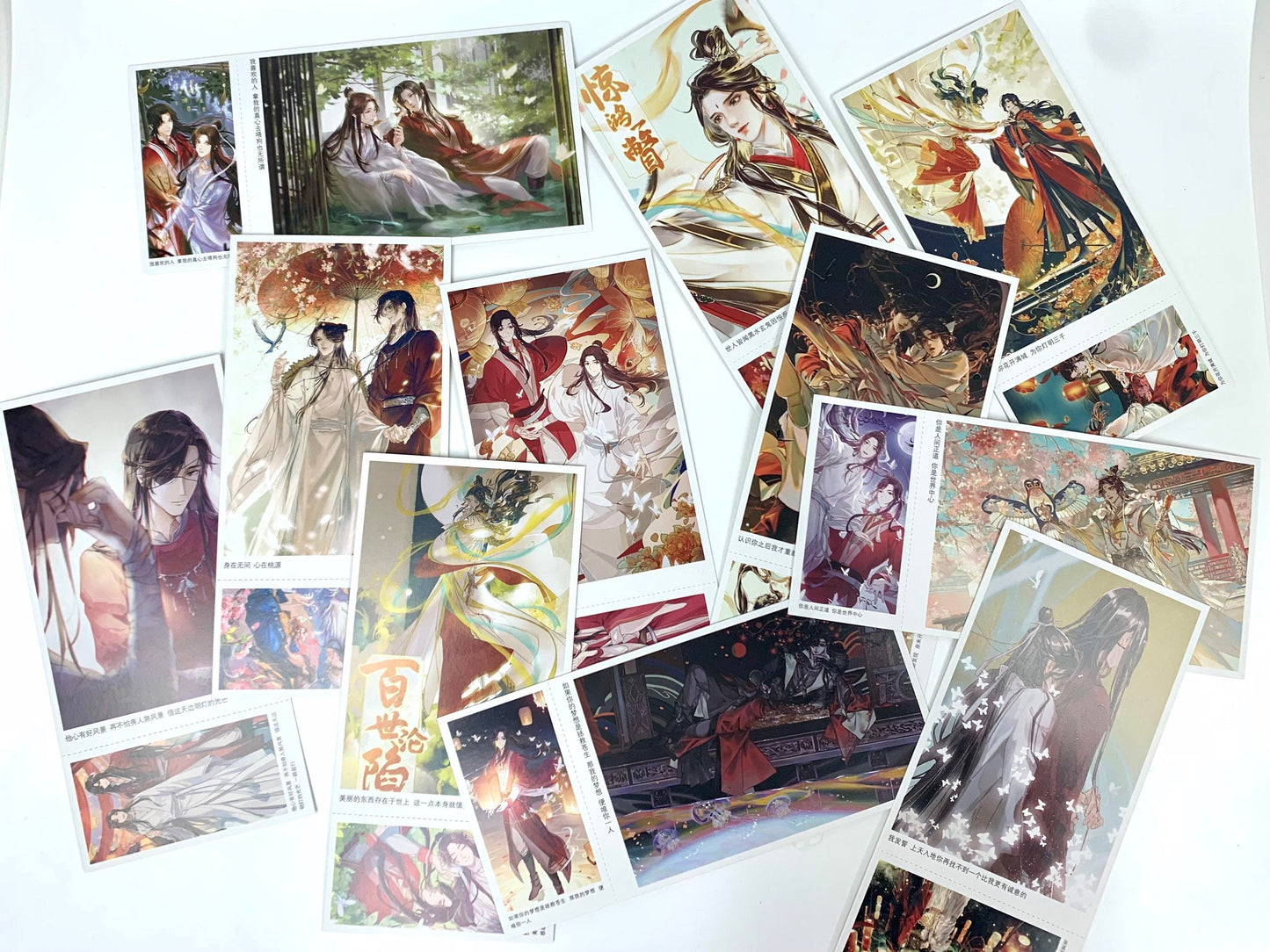 TGCF Art Book + posters + postcards gift set! Danmei prints BL anime manhua Tian Guan Ci Fu Xie Lian Hua Cheng Heaven Official’s blessing M10