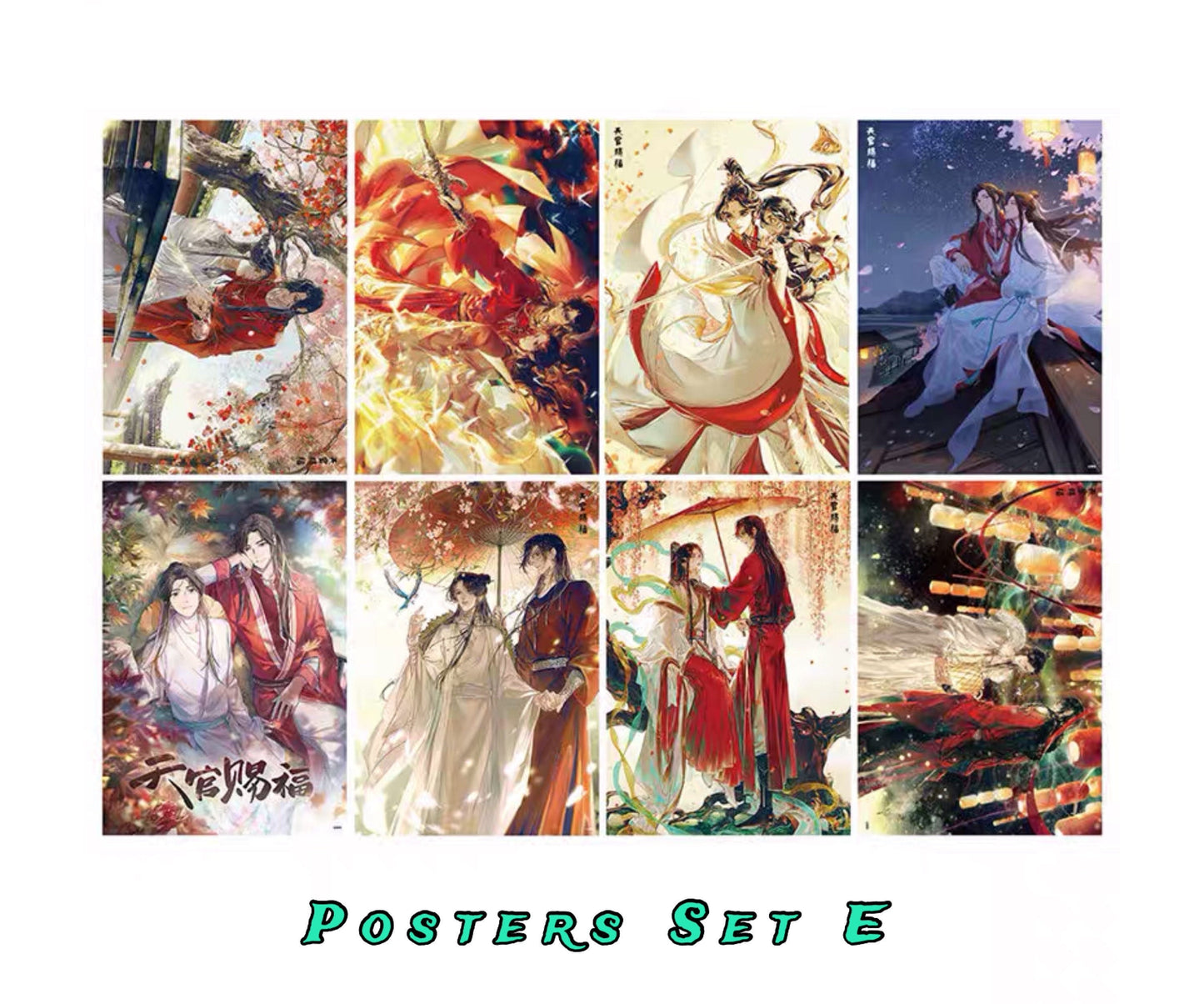 TGCF Art Book + posters + postcards gift set! Danmei prints BL anime manhua Tian Guan Ci Fu Xie Lian Hua Cheng Heaven Official’s blessing M10