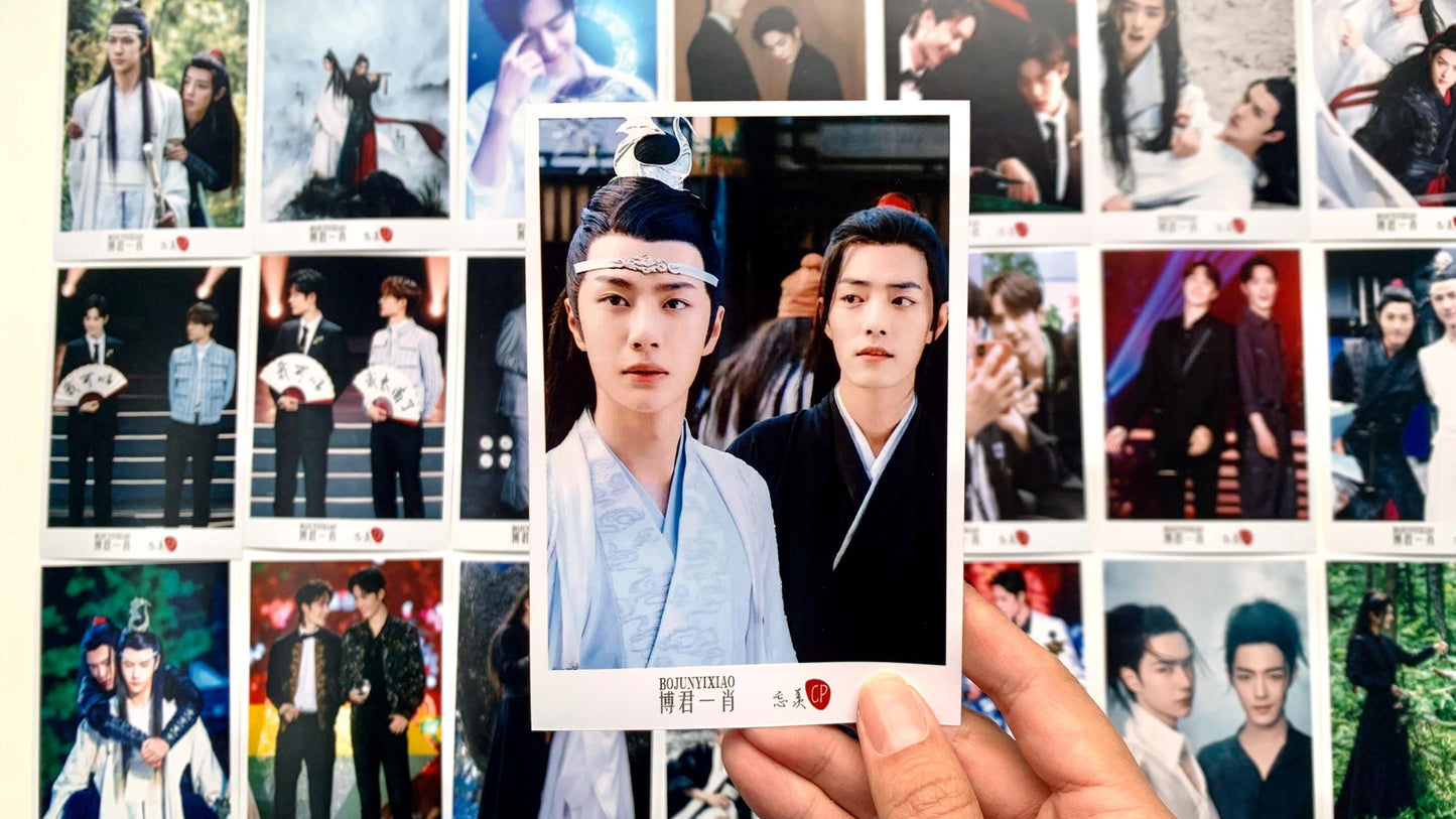 60 pcs/set photos fan made The Untamed Wei Wuxian Lan Wangji MDZS BJYZ BL gift yibo xiao zhan 忘羨 陈情令 魔道祖師 Grandmaster of demonic C008