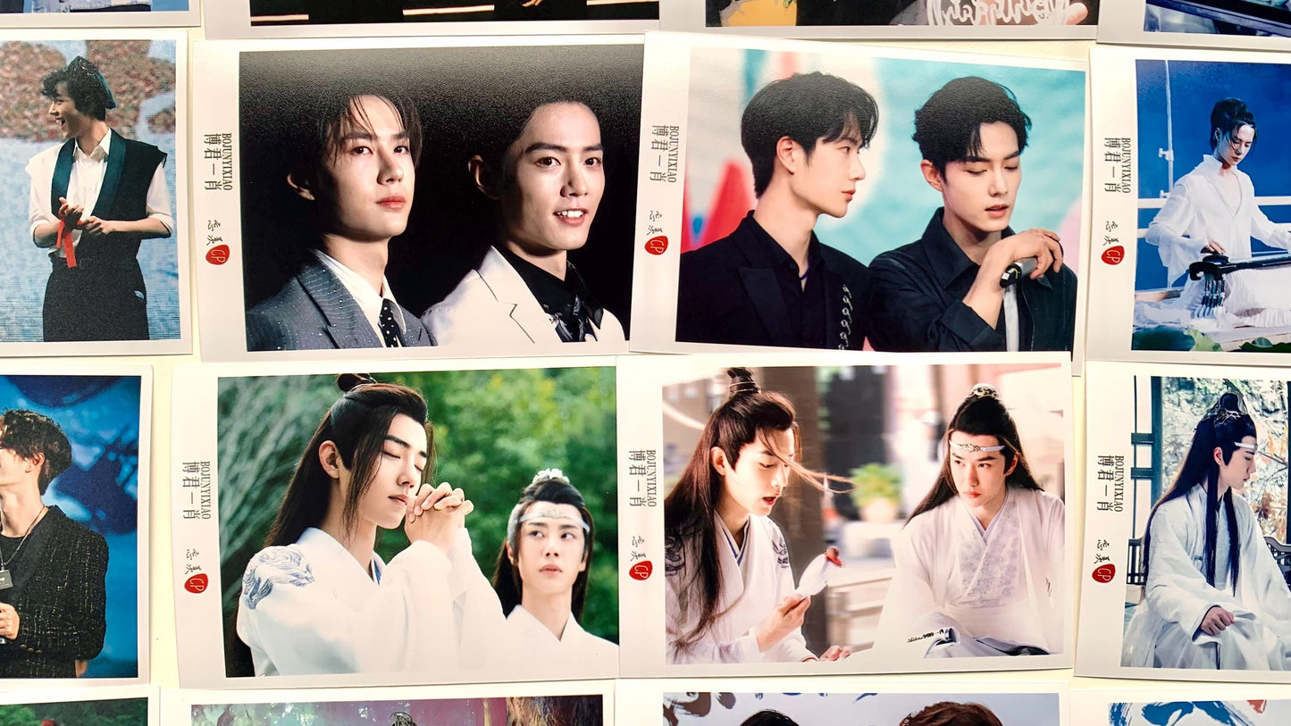 60 pcs/set photos fan made The Untamed Wei Wuxian Lan Wangji MDZS BJYZ BL gift yibo xiao zhan 忘羨 陈情令 魔道祖師 Grandmaster of demonic C008