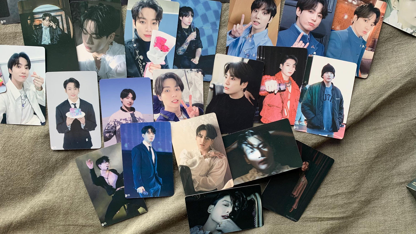 Jungkook 55pc lomo cards Kpop fan made Me, Myself photocards BTS gift C012