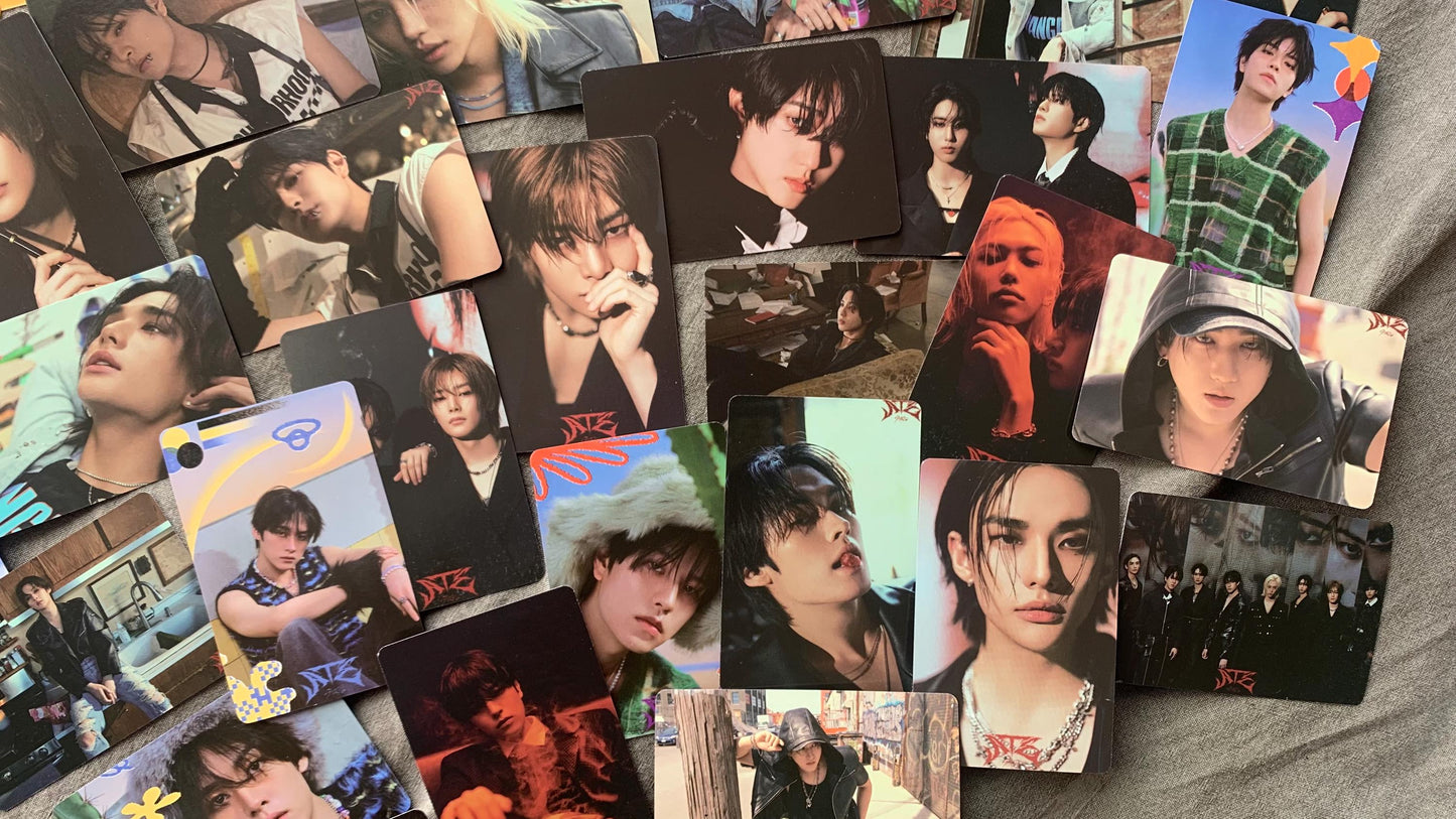 Stray Kids 55pc lomo cards Chk Chk Boom ATE Merch KPOP Photocards Felix Bangchan Leeknow Hyunjin Lomo Card C014