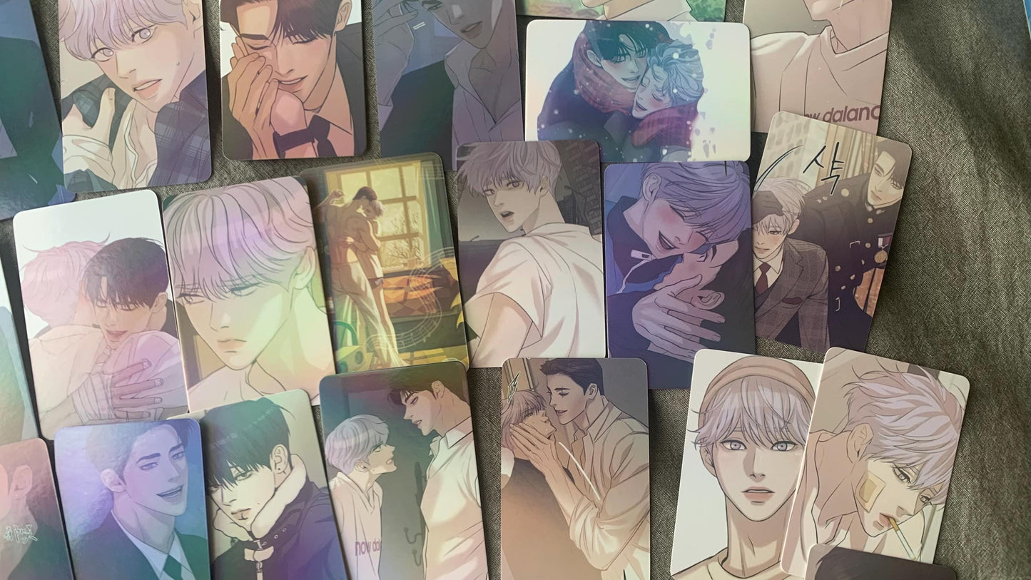 Pearl Boy 55pc Laser Lomo cards Kang Dooshik Jin Joosha Yaoi Korean Manhwa BL manga C016