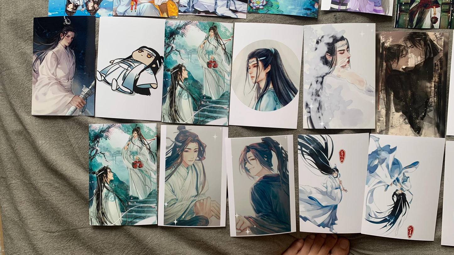 100pc MDZS photos! Wei Wuxian Lan Wangji Mo Dao Zu Shi Grandmaster of demonic cultivation Founder of Diabolism MDZS anime photo C017