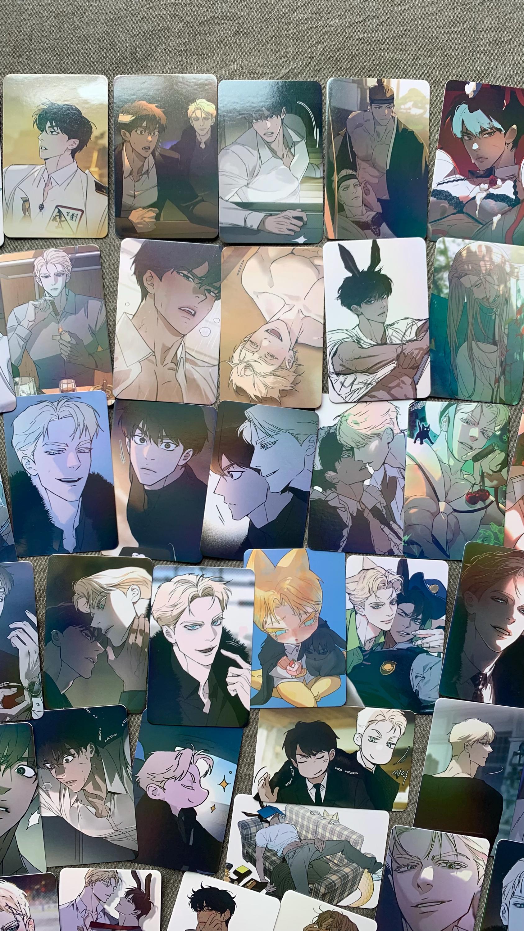 Codename Anatasia 55pc Laser Lomo cards Taekjoo Kwon Zhenya Yaoi Korean Manhwa BL manga C018