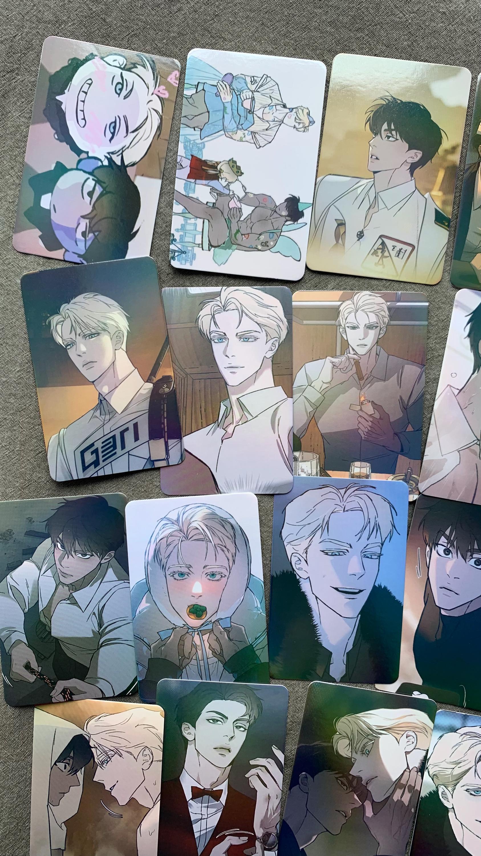 Codename Anatasia 55pc Laser Lomo cards Taekjoo Kwon Zhenya Yaoi Korean Manhwa BL manga C018