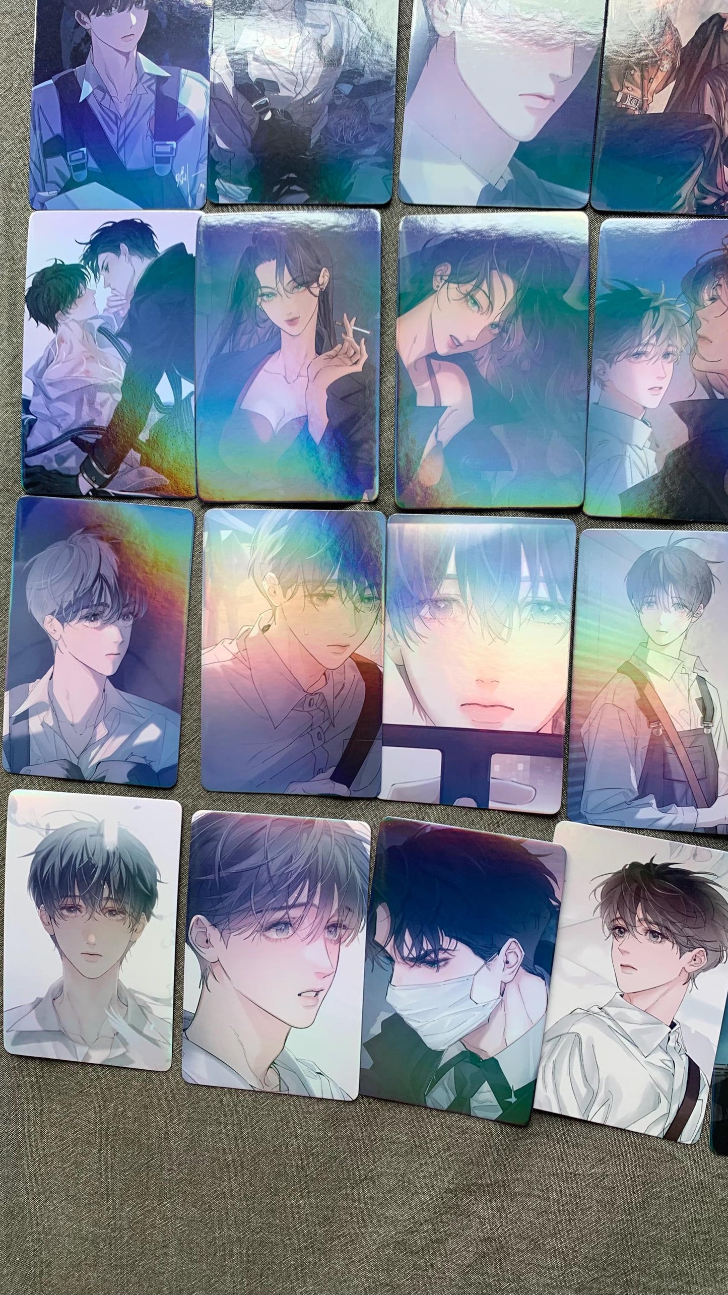 Little Mushroom 55pc Laser Lomo cards Wrong But Still Right Lu Feng An Zhe Yaoi Korean Manhua SciFi BL manga C019