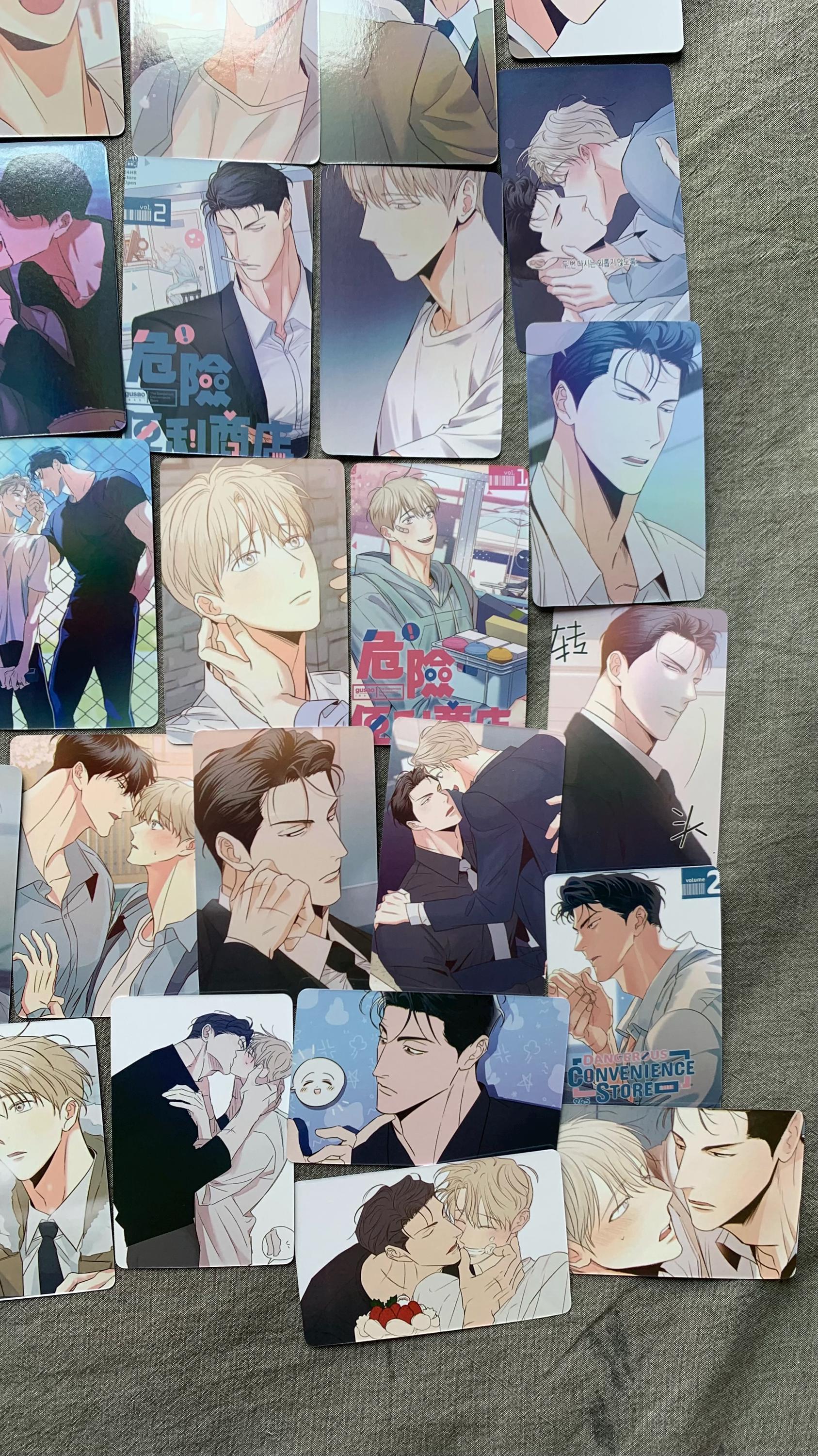 Dangerous Convenience Store 55pc Laser Lomo cards Yeo Eui Joon Bum Geon Woo Yaoi Korean Manhwa BL manga C023